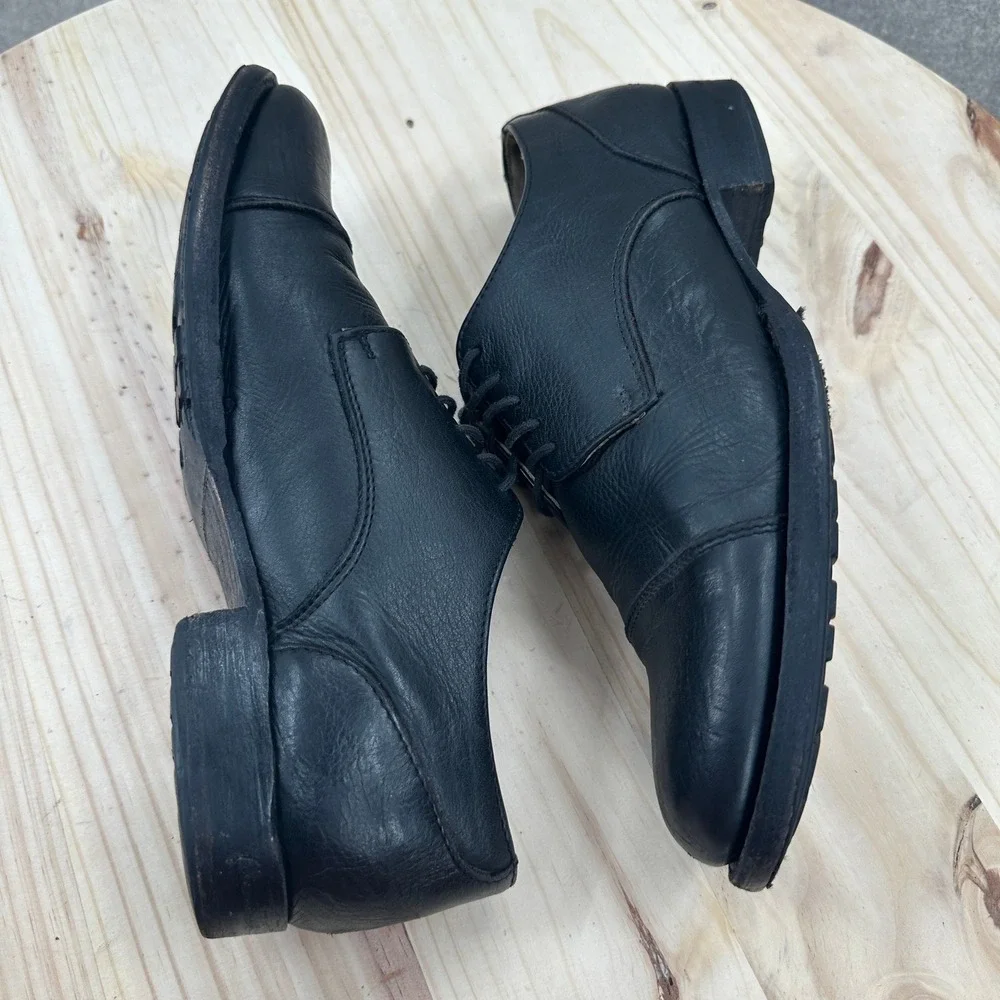 Frye Black Leather Cap‎ Toe Oxford Shoes Mens 9.5 B Dress Derby